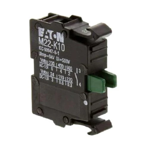 Contact à fermeture NO Eaton Moeller M22-K10 | 6 A 230 V CA | 22 mm | pour M22-D