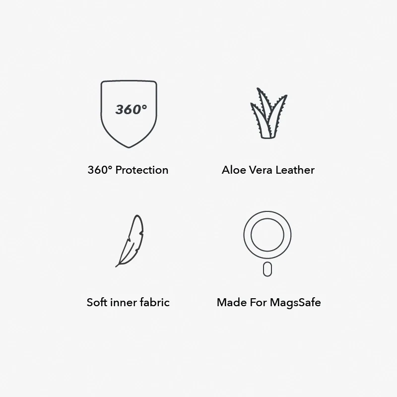 iPhone 13 Pro étui en cuir Vegan