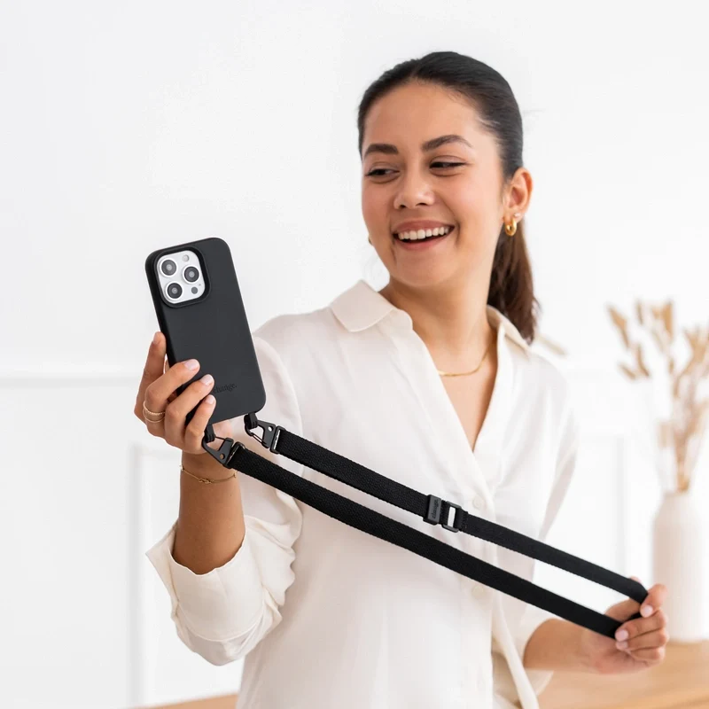 IPhone 16 Pro Coque de téléphone portable avec sangle