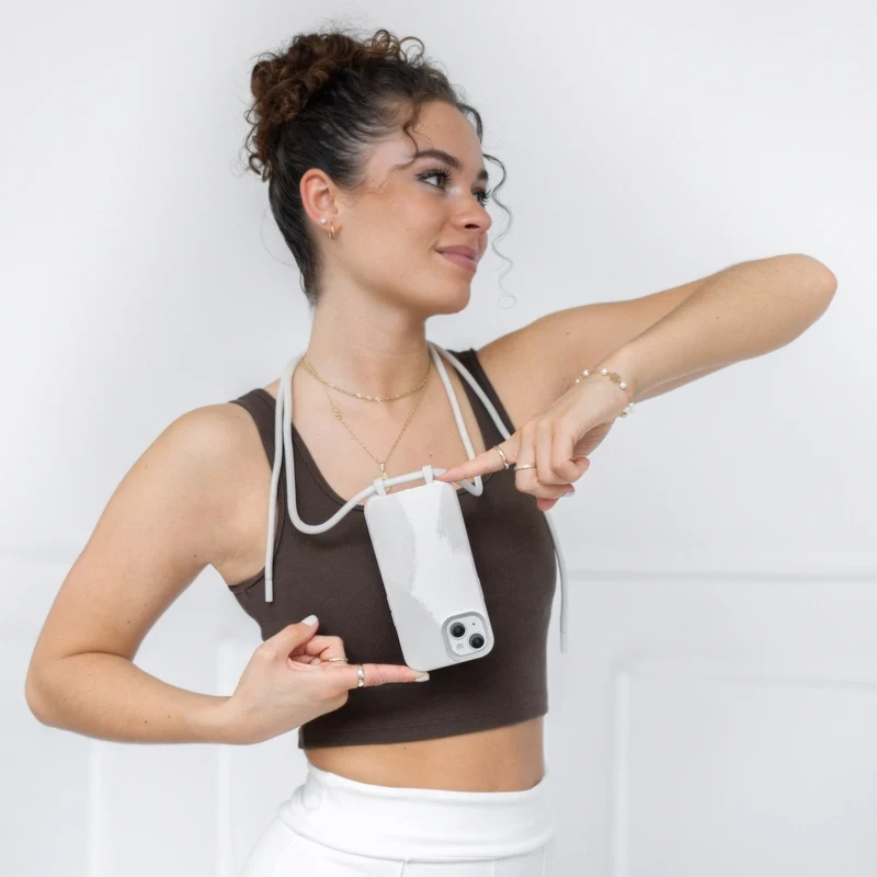iPhone 15 Chaîne pour téléphone portable Amovible