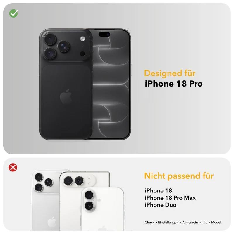 Coque iPhone 18 Pro en noyer avec MagSafe