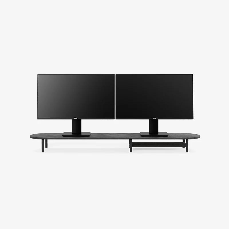 Élévation de moniteur pour 2 moniteurs avec support Black Series