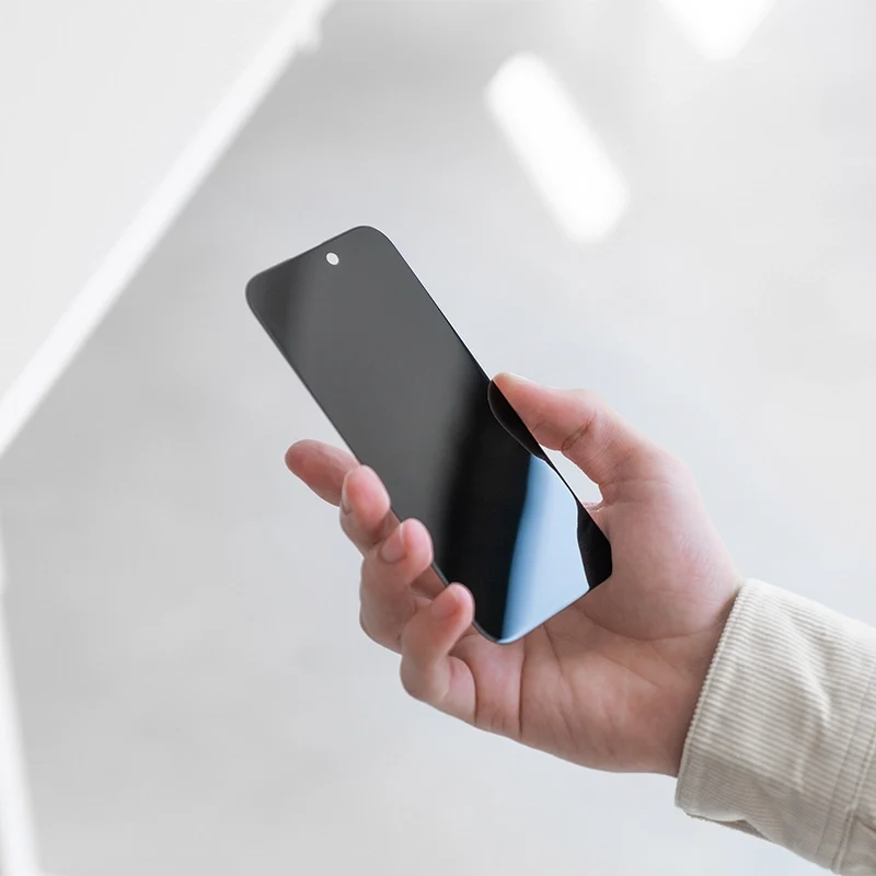 Verre blindé pour iPhone 15 Pro Max avec protection contre les regards indiscrets