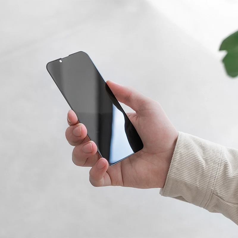 Verre blindé pour iPhone avec protection contre les regards indiscrets