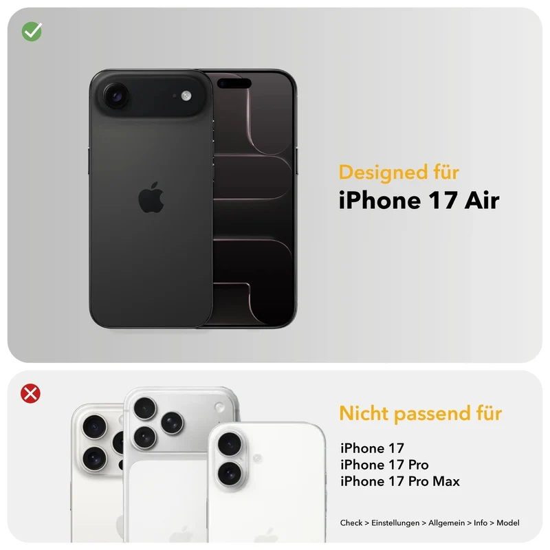 Étui pour iPhone 17 Air en pierre avec MagSafe