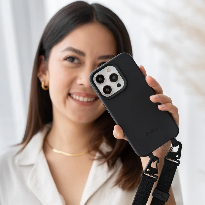Étui pour téléphone portable iPhone 15 avec bande