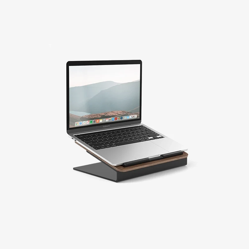 Rehausse pour ordinateur portable en bois véritable