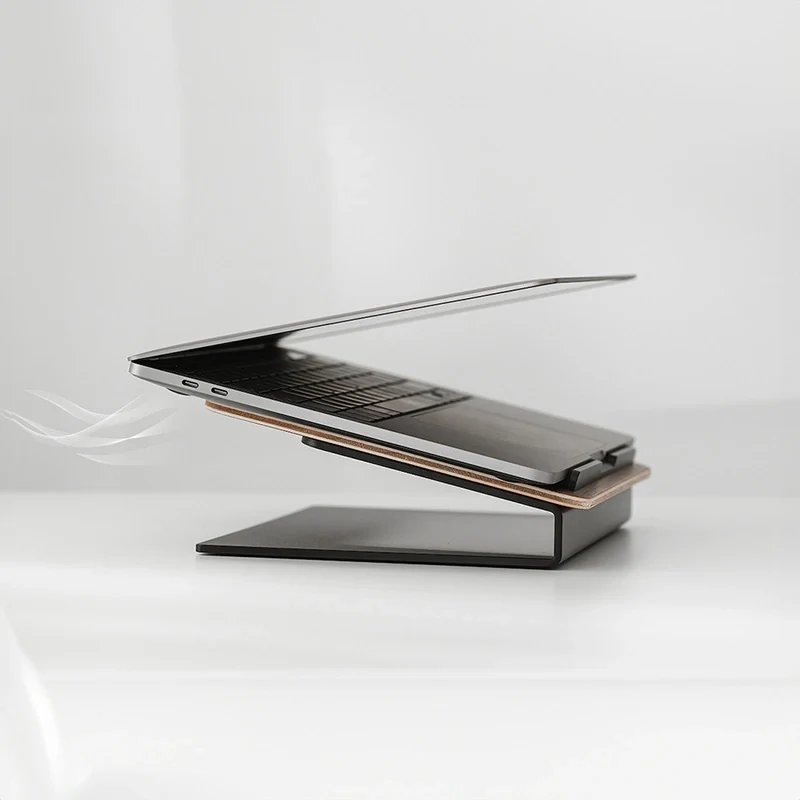 Rehausse pour ordinateur portable en bois véritable