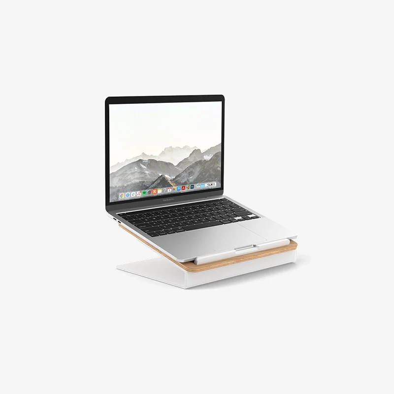 Rehausse pour ordinateur portable en chêne