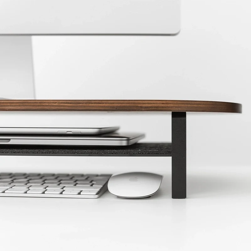Rehausseur de moniteur avec support Noyer