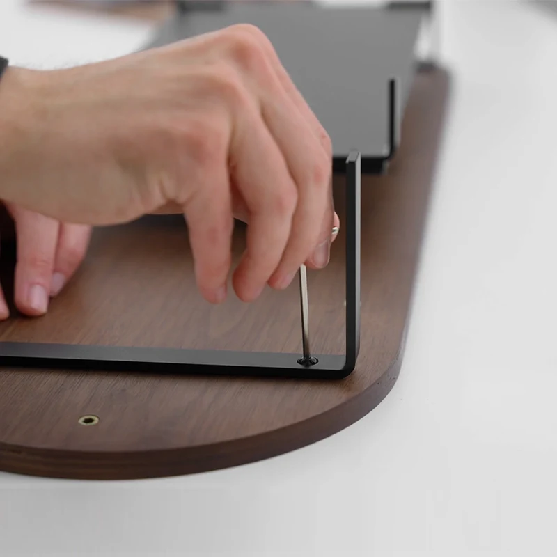 Rehausseur de moniteur avec support Noyer