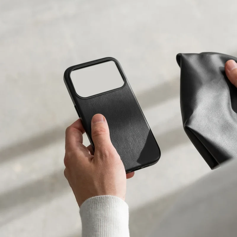 iPhone 17 Pro étui en cuir Vegan