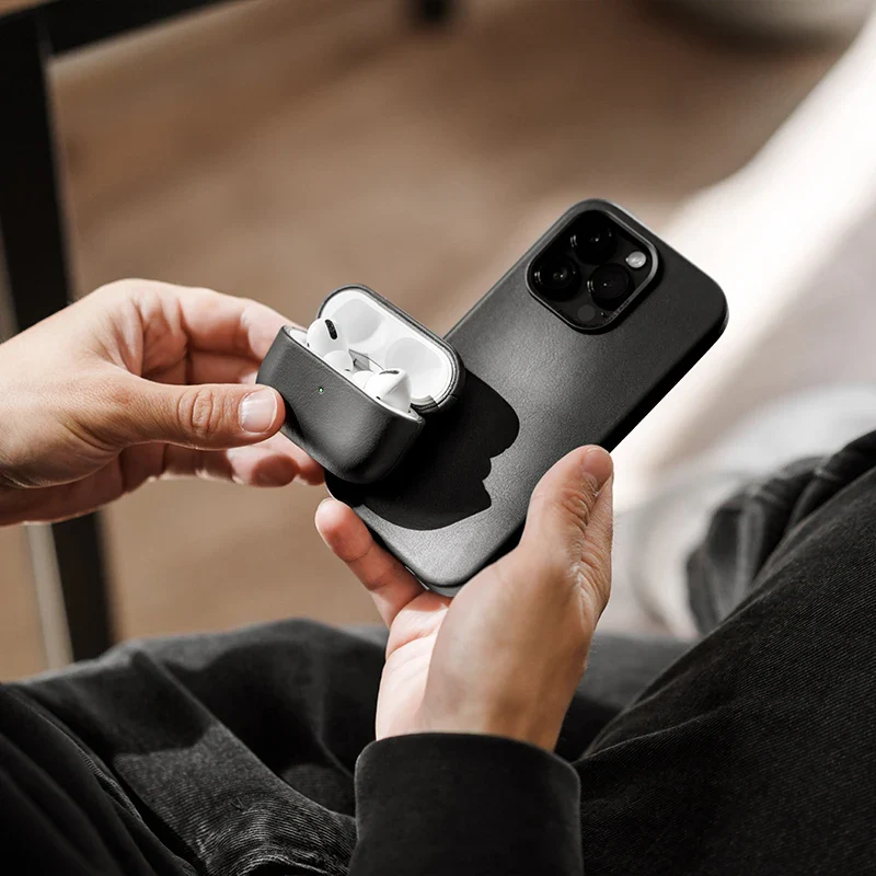 iPhone 17 Pro étui en cuir Vegan