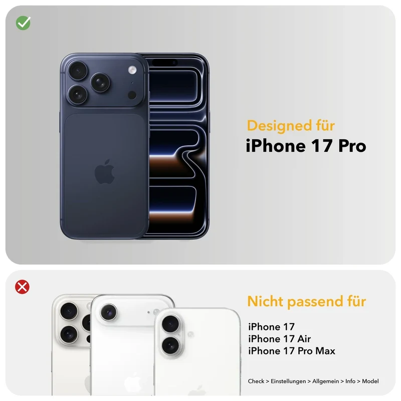 iPhone 17 Pro étui en cuir Vegan