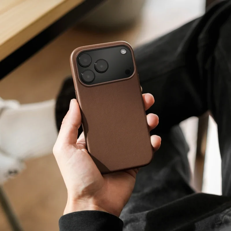 iPhone 17 Pro étui en cuir Vegan