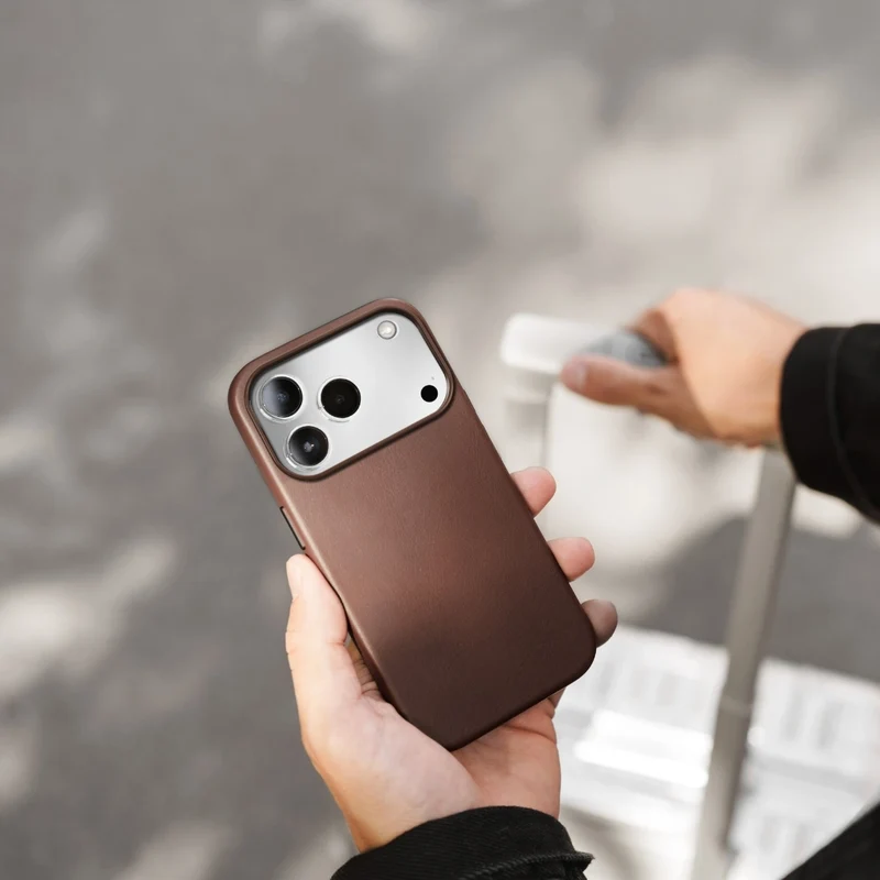 iPhone 17 Pro étui en cuir Vegan