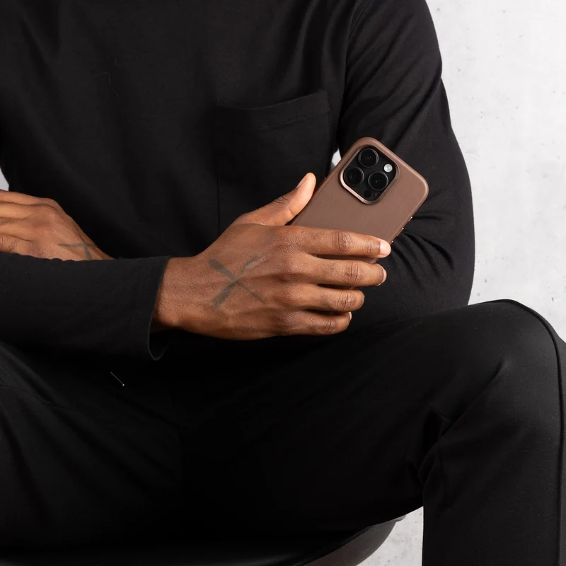 iPhone 17 Pro étui en cuir Vegan