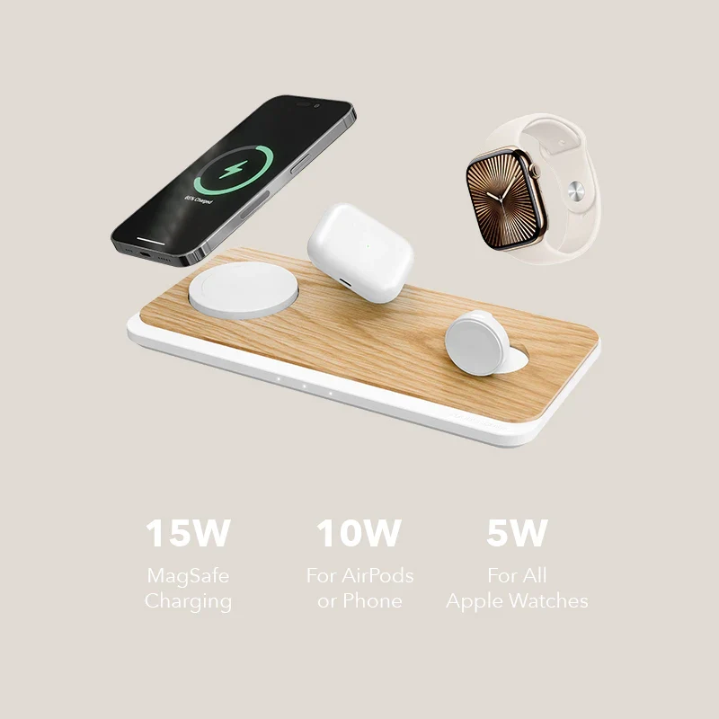 Chargeur 3 en 1 MagSafe & Apple Watch