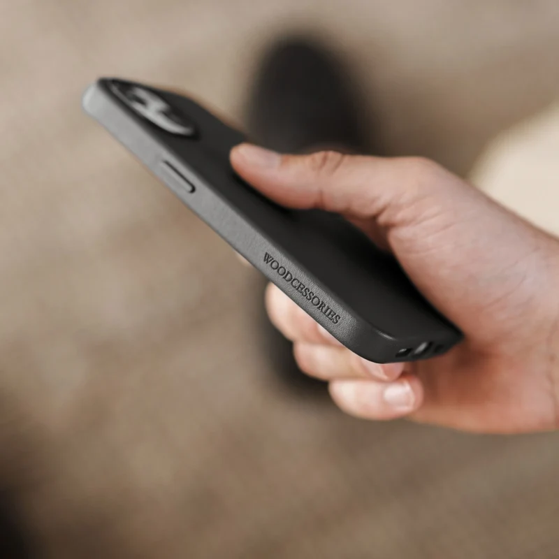 iPhone 15 Plus étui en cuir Vegan