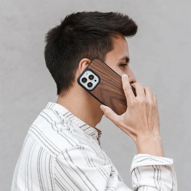 Étui iPhone en bois MagSafe