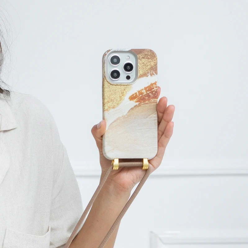iPhone 14 Chaîne pour téléphone portable Amovible
