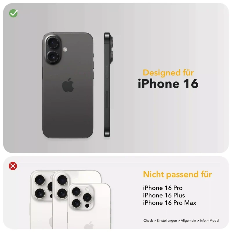 iPhone 16 Housse en cuir Vegan