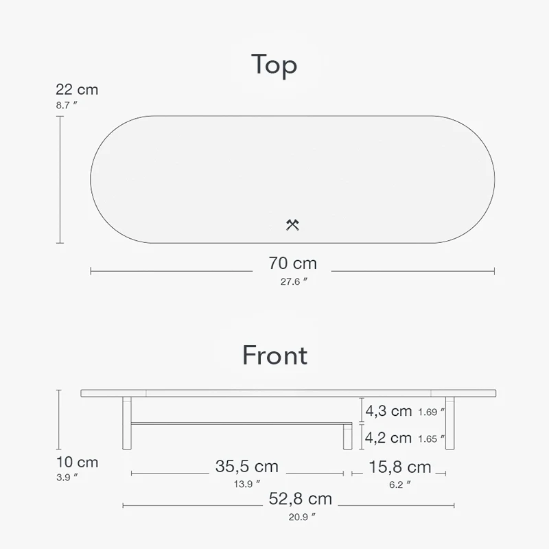 Laptop Stand + Single Monitor Stand + Multipad + Desk Mat Noyer