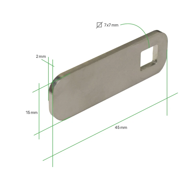 Levier pour serrure PF - Plate