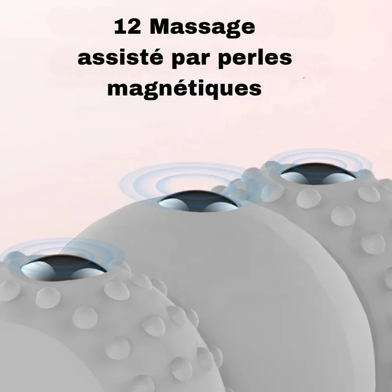 Masseur de cou à 6 points de pression à roulettes