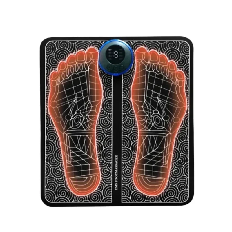 Tapis de massage pour les pieds avec stimulateur de points d'acupuncture EMS
