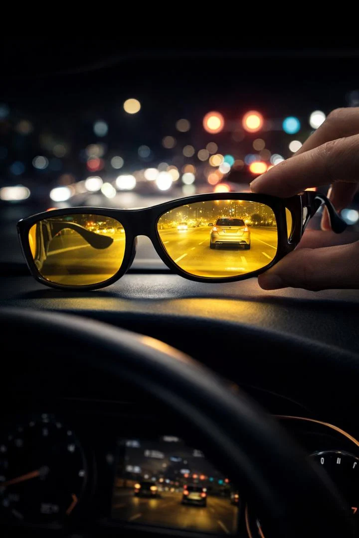 lunettes anti-éblouissement.