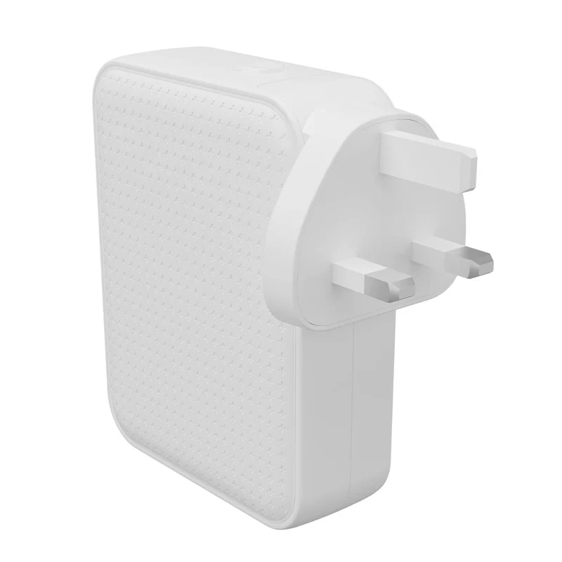 Chargeur de voyage HyperJuice® 145 W USB-C GaN testé pour la sécurité avec 4 ports - Blanc