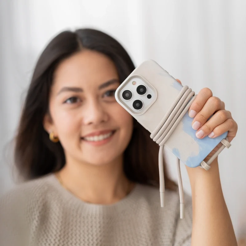 iPhone 15 Plus Chaîne pour téléphone portable Amovible