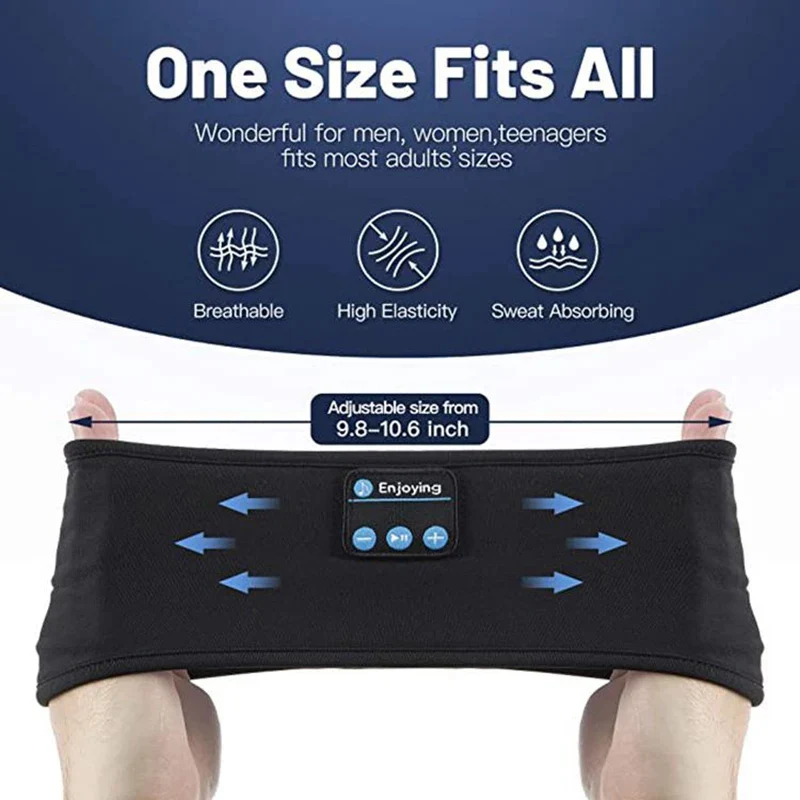 bandeau Bluetooth avec écouteurs intégrés