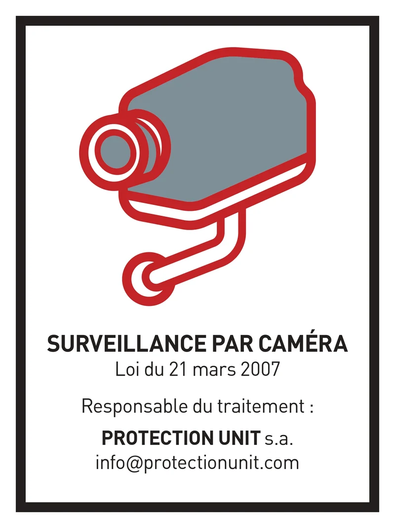Panneau surveillance caméra - 3mm 40*60cm