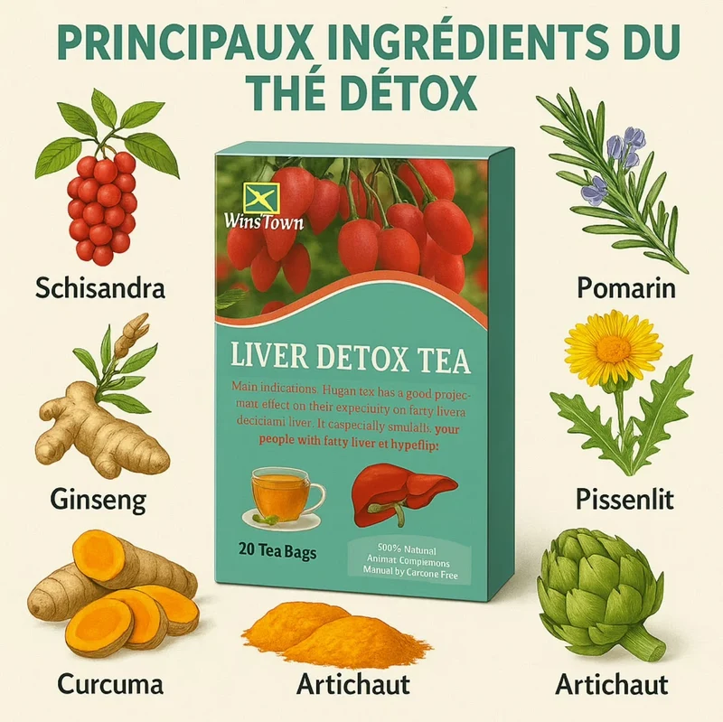 Thé Herbal Anti-Toxique pour la Détoxification du Foie