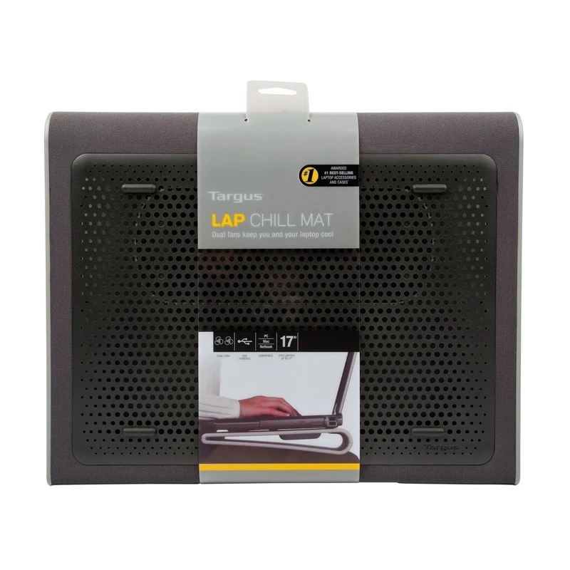 Support ventilé Refroidisseur avec 2 ventilateurs pour ordinateurs portables de 15-17"