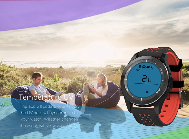 NO.1 F3 Sports Smartwatch, Color - WHITE / ORANGE