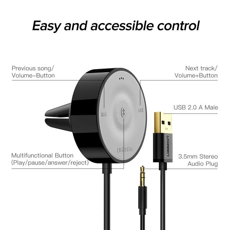Adaptateur Bluetooth Voiture Sans Fil