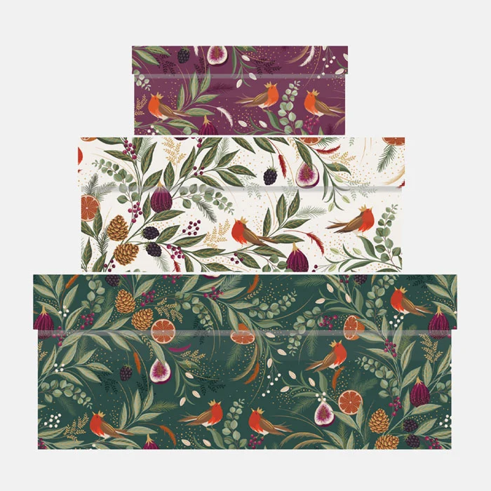 Winter Spice Gift Boxes - Set of 3