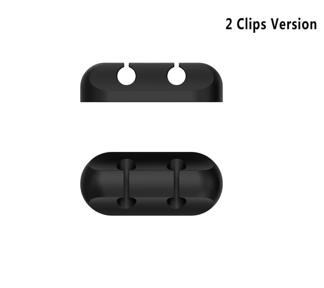 Silicone Cable Organizer USB Cable Holder Flexible Cable Winder Management cable Clips Holder For Mouse Keyboard Earphone Car