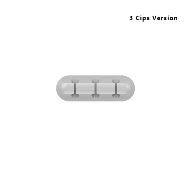 Silicone Cable Organizer USB Cable Holder Flexible Cable Winder Management cable Clips Holder For Mouse Keyboard Earphone Car
