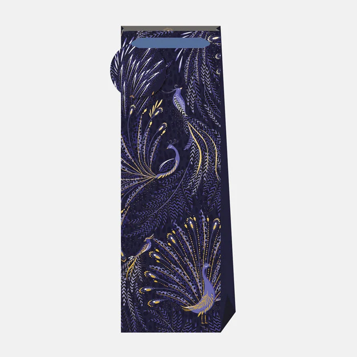 Peacock Parade Bottle Bag