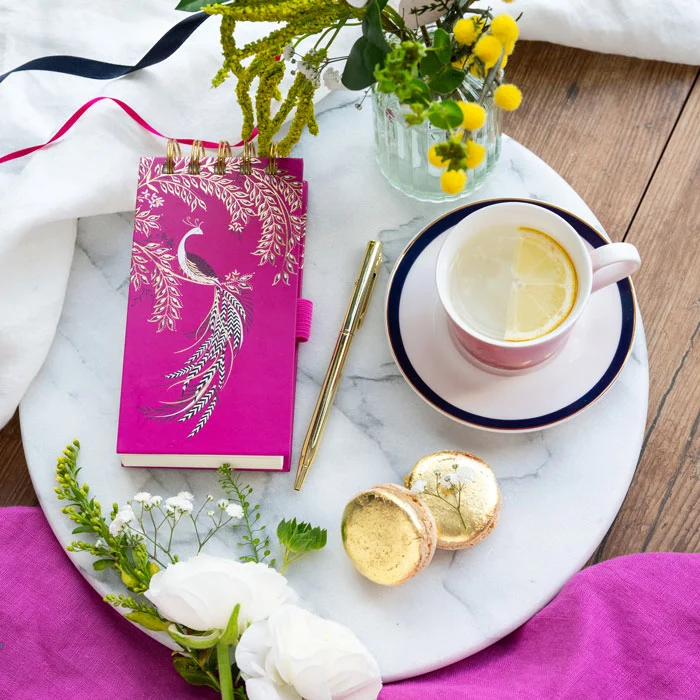 Elegant Bird Mini Notepad & Pen