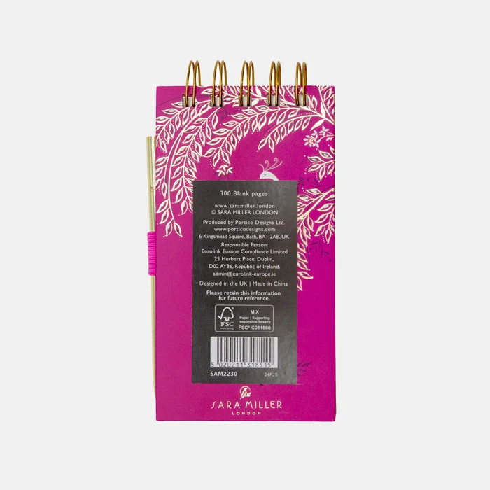 Elegant Bird Mini Notepad & Pen