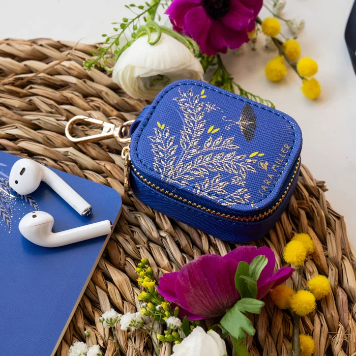 Butterfly Trails Keychain Earphones Case