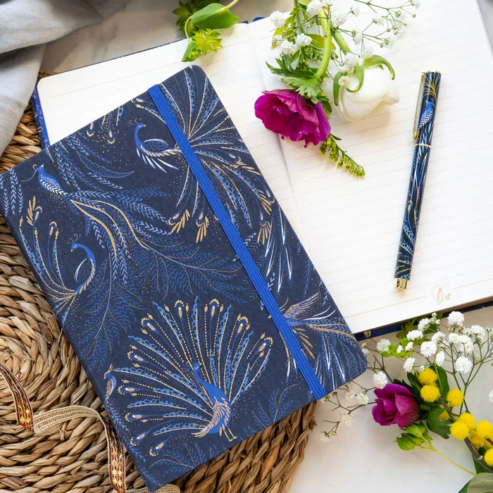 Peacock Parade A5 Chunky Notebook
