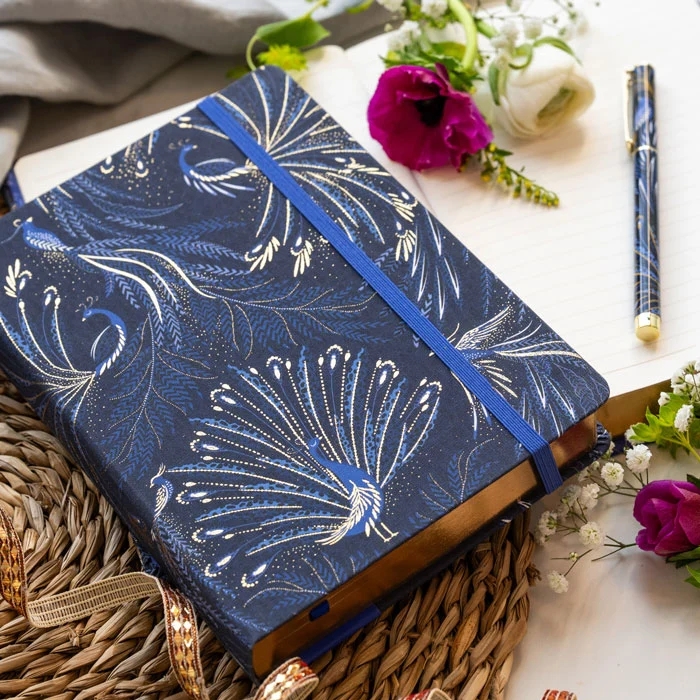 Peacock Parade A5 Chunky Notebook