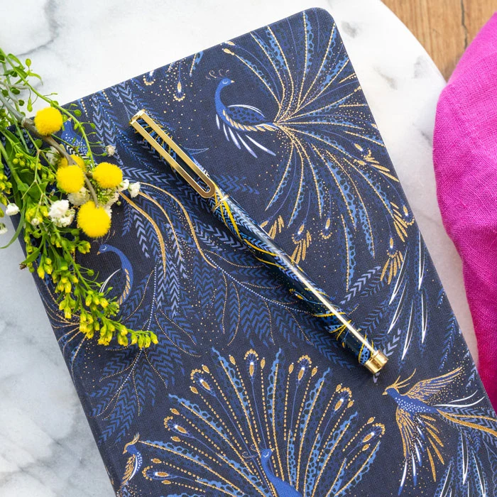 Peacock Parade A5 Chunky Notebook