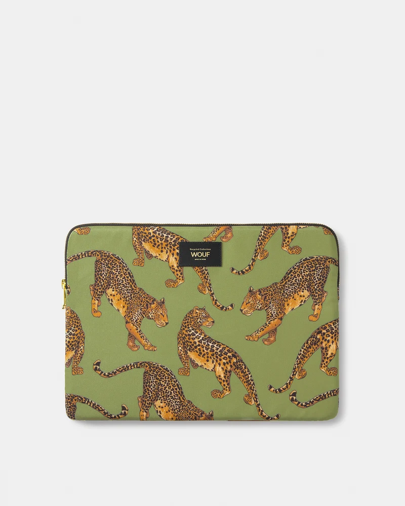 Olive Leopard Laptop Sleeve 13&14